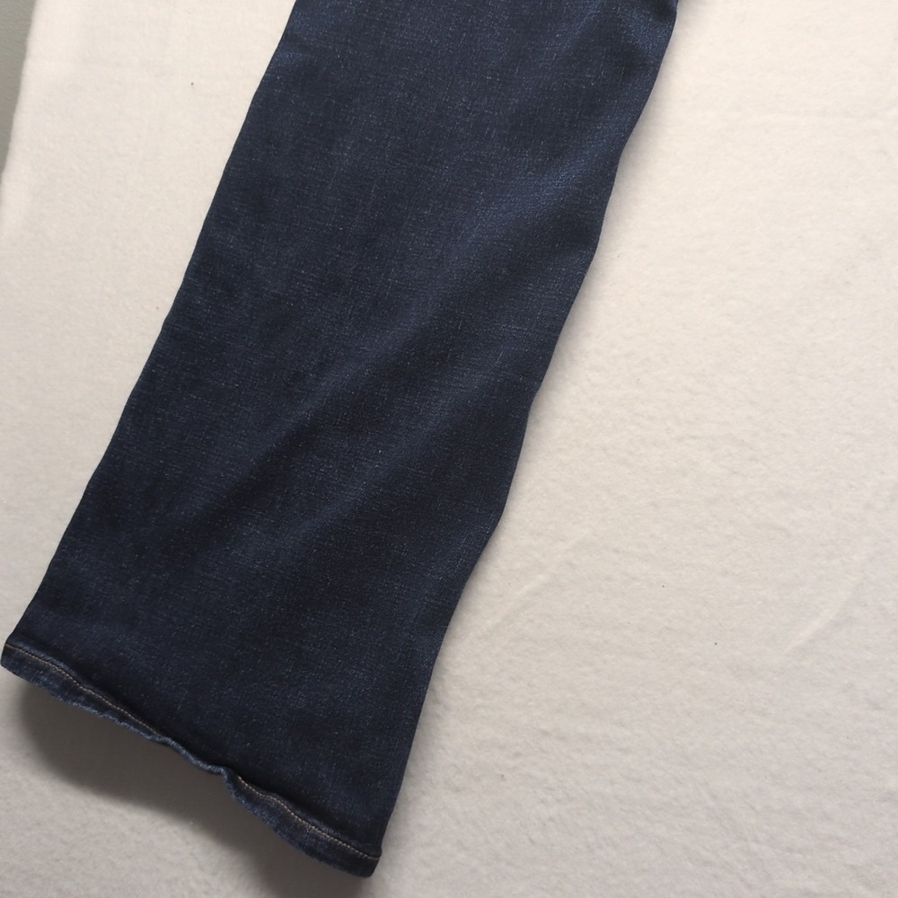 American Eagle Curvy Kick Boot Jeans Womens 12 Short Blue Medium Wash Stretch - Picture 12 of 13
